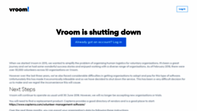 What Vroomhq.com website looked like in 2018 (5 years ago)