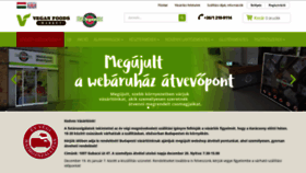 What Veganfoodmarket.hu website looked like in 2018 (5 years ago)