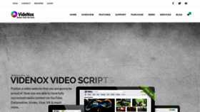 What Videnox.com website looked like in 2018 (5 years ago)
