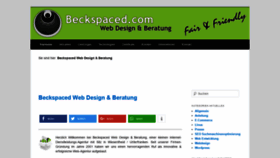 What Vs.beckspaced.com website looked like in 2018 (5 years ago)