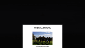 What Vinehallschool.com website looked like in 2018 (5 years ago)