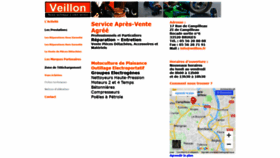 What Veillon.fr website looked like in 2018 (5 years ago)