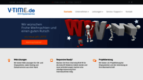 What V-time.de website looked like in 2018 (5 years ago)