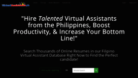 What Virtualassistants.ph website looked like in 2018 (5 years ago)
