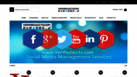 What Verifiedaccts.com website looked like in 2018 (5 years ago)