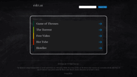 What Vidzi.cc website looked like in 2018 (6 years ago)
