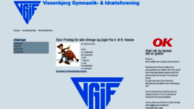 What Vgif-vissenbjerg.dk website looked like in 2018 (5 years ago)