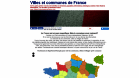 What Villes-et-communes-de-france.com website looked like in 2018 (5 years ago)