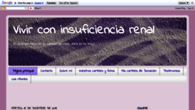 What Vivirconinsuficienciarenal.com website looked like in 2018 (5 years ago)