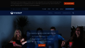 What Viasat.no website looked like in 2018 (5 years ago)