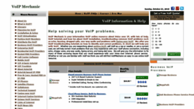 What Voipmechanic.com website looked like in 2018 (5 years ago)