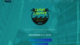 What Vsteconference.org website looked like in 2018 (5 years ago)