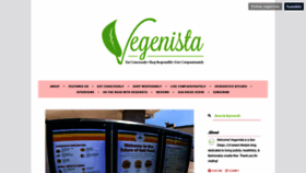What Vegenista.com website looked like in 2019 (5 years ago)