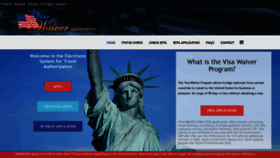 What Visa-waiver.com website looked like in 2019 (5 years ago)
