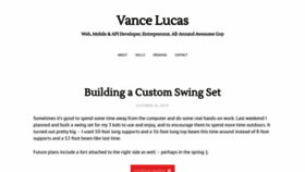What Vancelucas.com website looked like in 2019 (5 years ago)