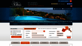 What Villas.fr website looked like in 2019 (5 years ago)