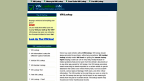What Vinlookup.info website looked like in 2019 (5 years ago)