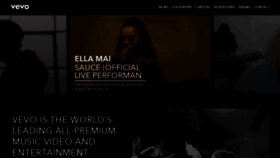 What Vevo.com website looked like in 2019 (5 years ago)