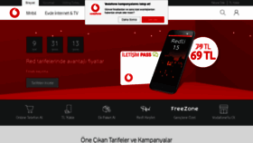 What Vodafone.com.tr website looked like in 2019 (5 years ago)