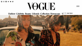 What Vogue.co.jp website looked like in 2019 (5 years ago)