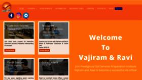 What Vajiramandravi.com website looked like in 2019 (5 years ago)
