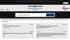 What Vestnesis.lv website looked like in 2019 (5 years ago)