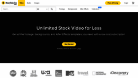 What Videoblocks.com website looked like in 2019 (5 years ago)