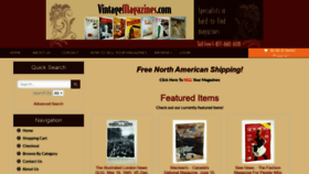 What Vintagemagazines.com website looked like in 2019 (5 years ago)