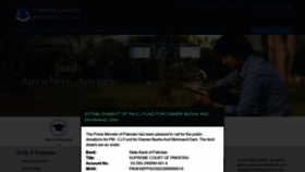 What Vcomsats.edu.pk website looked like in 2019 (5 years ago)