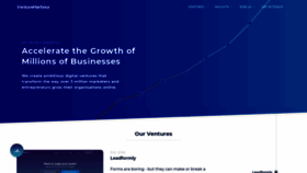 What Ventureharbour.com website looked like in 2019 (5 years ago)