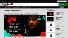 What Videos.indiaonline.in website looked like in 2019 (5 years ago)