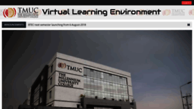 What Vle.tmuc.edu.pk website looked like in 2019 (5 years ago)