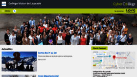 What Victordelaprade.cybercolleges42.fr website looked like in 2019 (5 years ago)