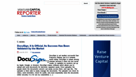 What Venturecapitalreporter.com website looked like in 2019 (5 years ago)
