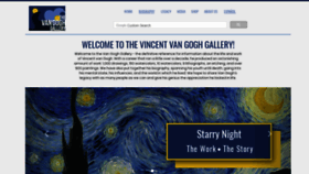 What Vangoghgallery.com website looked like in 2019 (5 years ago)