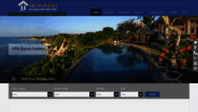 What Villasinbali.com website looked like in 2019 (5 years ago)