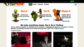 What Visihow.com website looked like in 2019 (5 years ago)