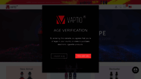 What Vaptio.com website looked like in 2019 (5 years ago)