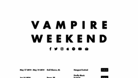 What Vampireweekend.com website looked like in 2019 (5 years ago)