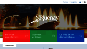 What Ville.saguenay.ca website looked like in 2019 (5 years ago)
