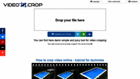 What Video-crop.com website looked like in 2019 (5 years ago)