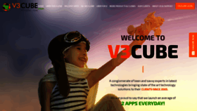 What V3cube.com website looked like in 2019 (6 years ago)