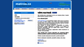 What Vsfs.matros.cz website looked like in 2019 (5 years ago)