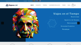 What Viajeroseneltiempo.es website looked like in 2019 (5 years ago)