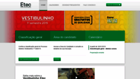 What Vestibulinhoetec.com.br website looked like in 2019 (5 years ago)