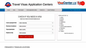 What Visacenter.ca website looked like in 2019 (5 years ago)