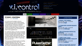 What Vi-control.net website looked like in 2019 (5 years ago)