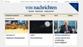 What Vdi-nachrichten.com website looked like in 2019 (5 years ago)
