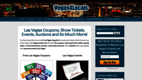 What Vegas4locals.com website looked like in 2019 (5 years ago)