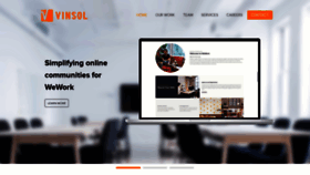 What Vinsol.com website looked like in 2019 (5 years ago)
